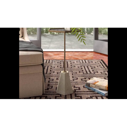 Gabby Lucinda 18.5'' Tall Tray Top Pedestal End Table & Reviews Wayfair